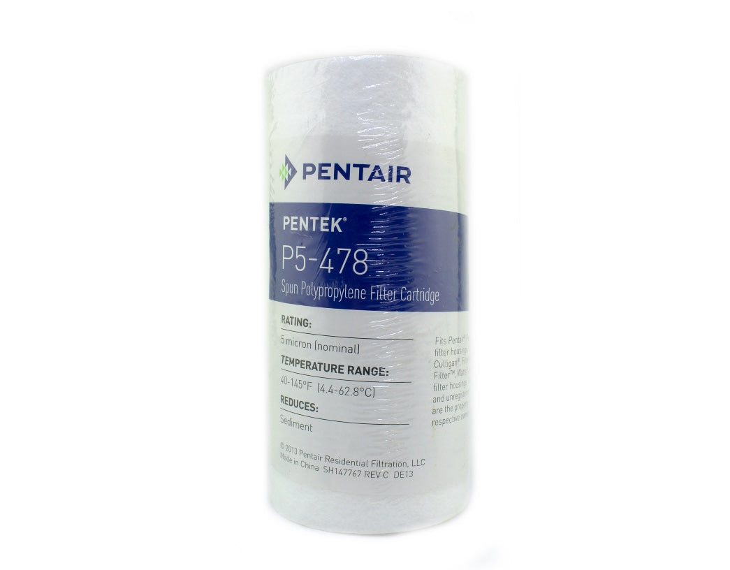 NEW Pentair PENTEK P5-478 Spun Polypropylene Filter Cartridges - 5 micron (X6 Pcs)