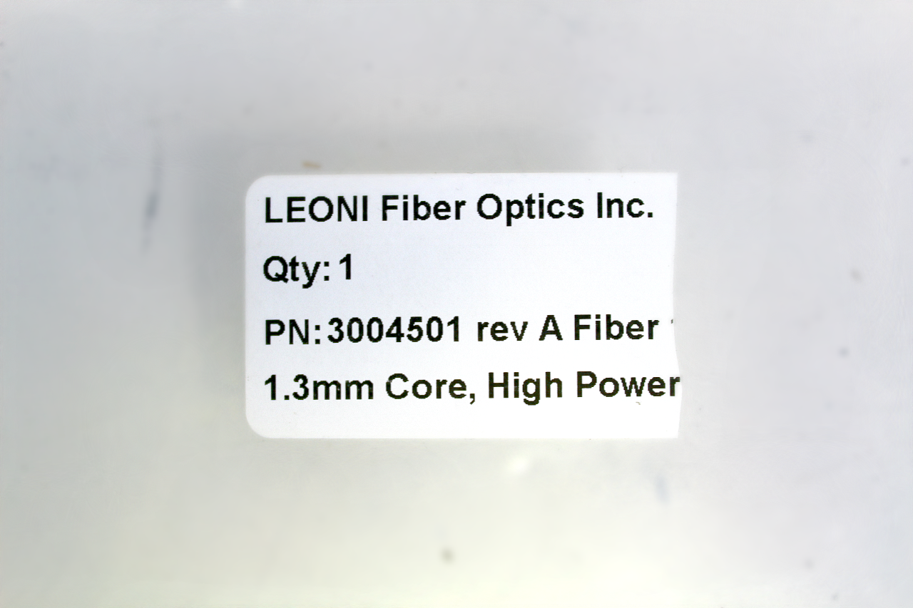 Cutera Laser Fiber Optic Guide 1.3mm Core High Power P/N: 3004501 Leoni Optics