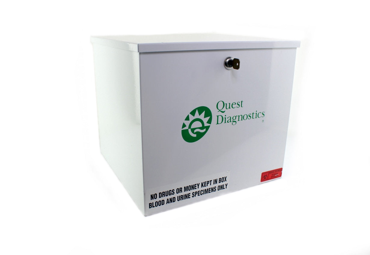 Specimen Lock Box Large Scientific Insulated Box, Key Lock, Steel Single Door