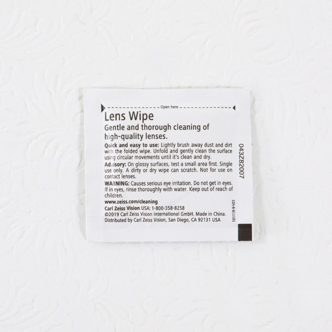 ZEISS Lens Cleaning Wipes Pre-Moistened Eye Glasses Webcams Camera Optics x11Pcs