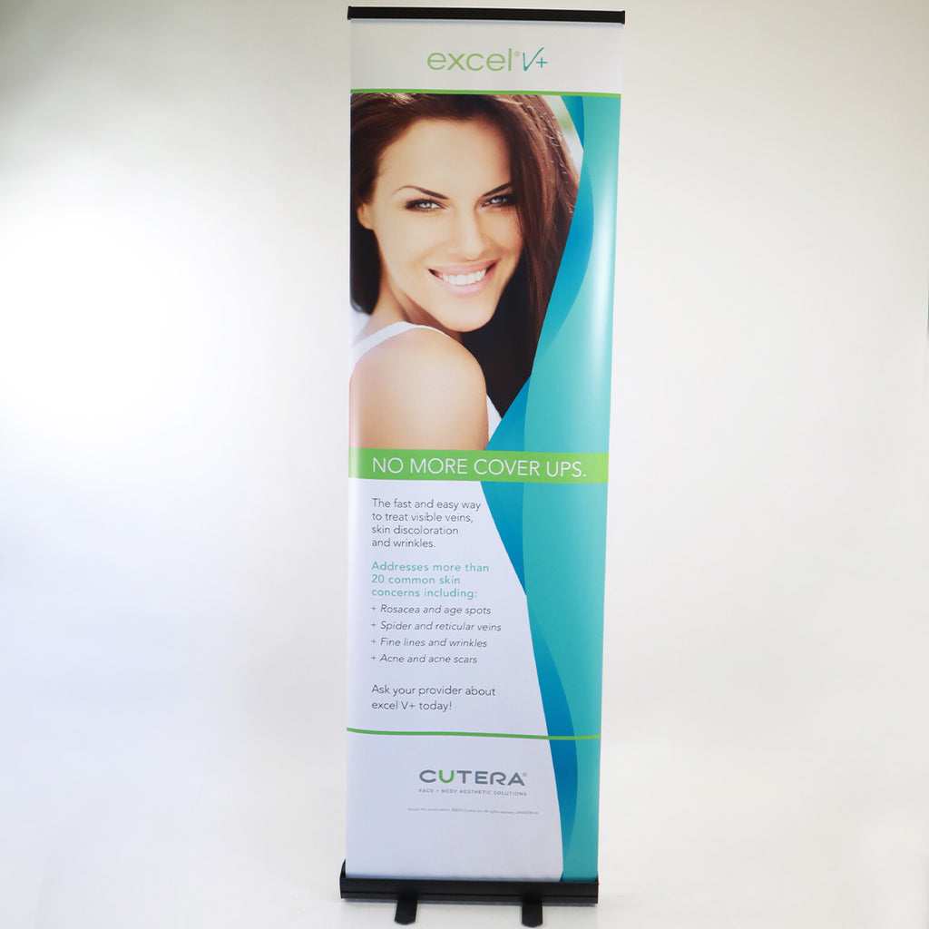 Cutera Excel V+ No More Cover Ups Marketing Banner