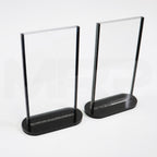 Acrylic Sign Holder 4 1/2" x 8 1/4" Display Marketing Stand 2x Pcs