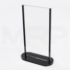Acrylic Sign Holder 4 1/2" x 8 1/4" Display Marketing Stand 2x Pcs
