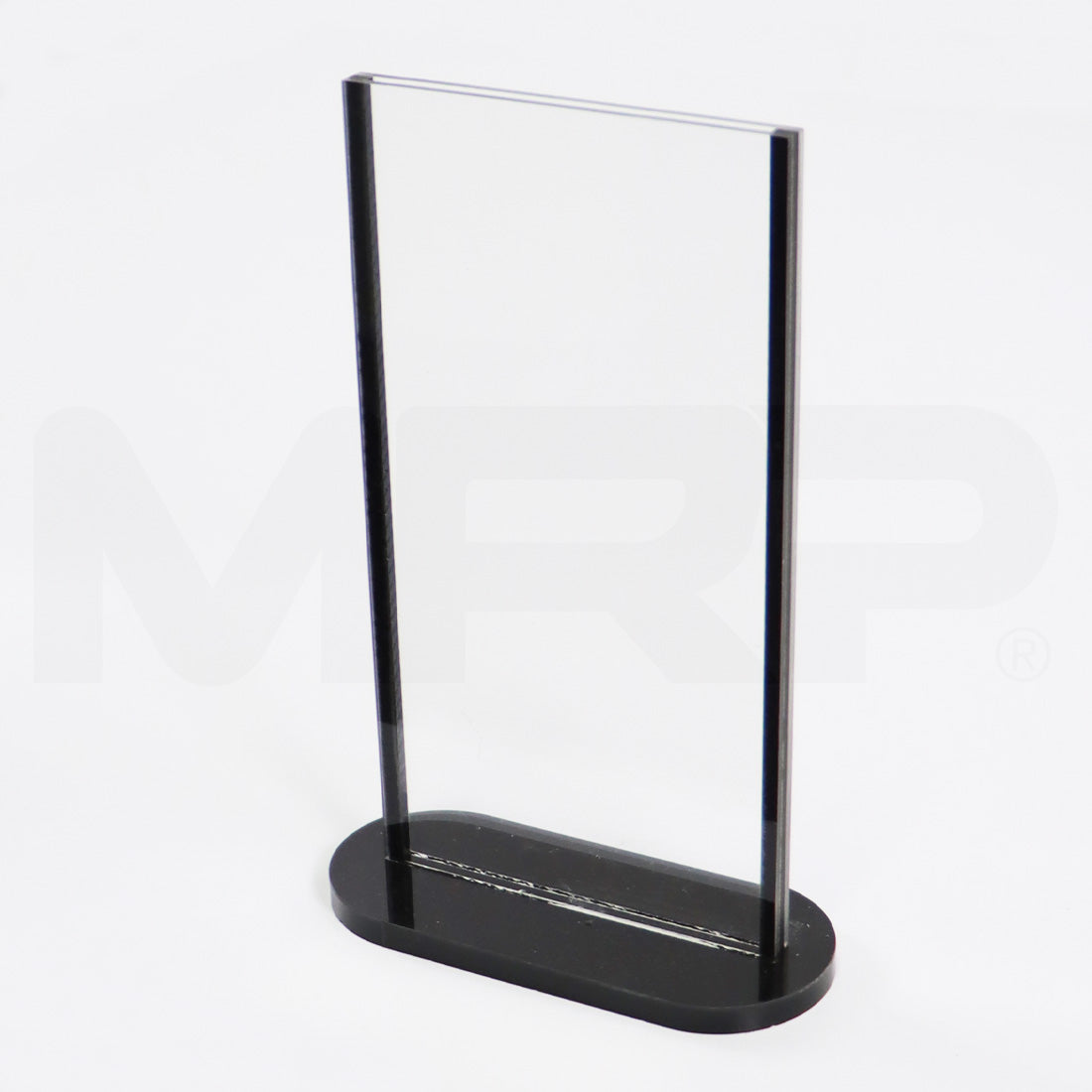 Acrylic Sign Holder 4 1/2" x 8 1/4" Display Marketing Stand 2x Pcs