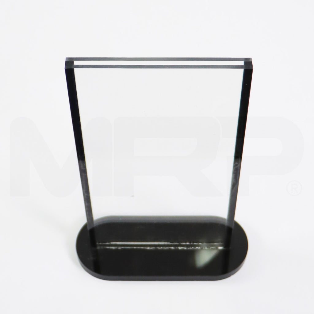 Acrylic Sign Holder 4 1/2" x 8 1/4" Display Marketing Stand 2x Pcs