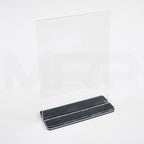 Acrylic Sign Holder 6" x 8.5" Display Marketing Stand 2x pcs As-Is