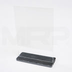 Acrylic Sign Holder 6" x 8.5" Display Marketing Stand 2x pcs As-Is