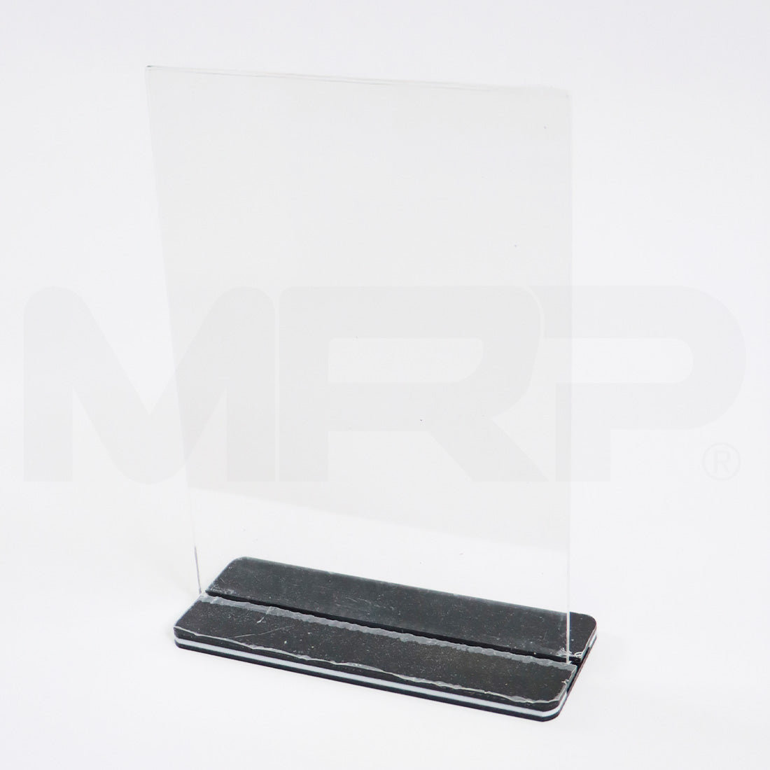 Acrylic Sign Holder 6" x 8.5" Display Marketing Stand 2x pcs As-Is