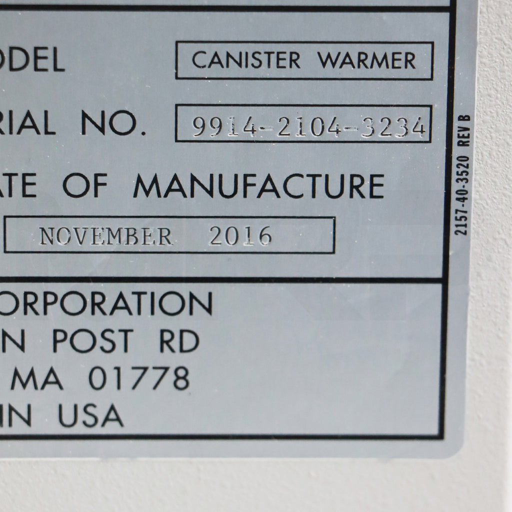 2016 Candela Canister Warmer DCD Cryogen Heater External Assembly Unit
