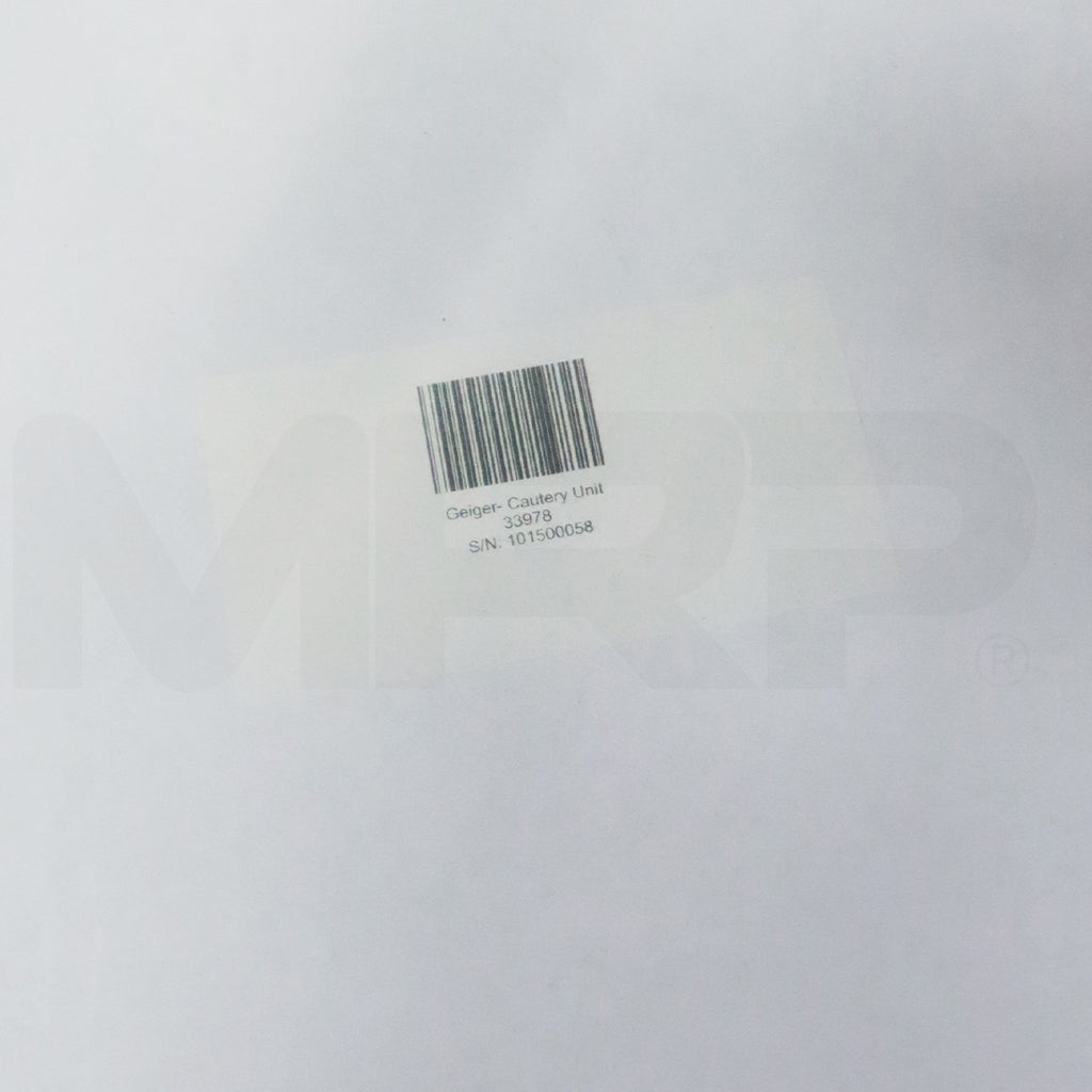 Geiger Medical Technologies RF Electrode Thermal Cautery Unit