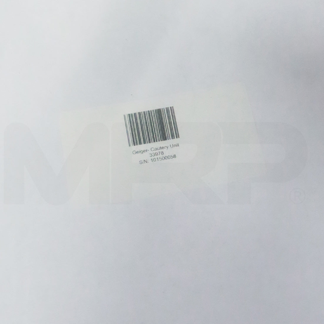 Geiger Medical Technologies RF Electrode Thermal Cautery Unit