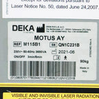 2021 DEKA Motus AY Laser Nd YAG Alex 755nm 1064nm Hair Removal System