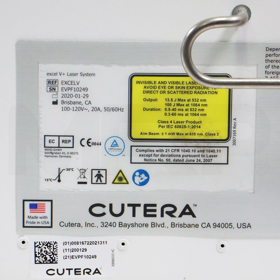 2020 Cutera Excel V+ XLV Laser 532nm 1064nm Nd: YAG Vascular Coolview Genesis System