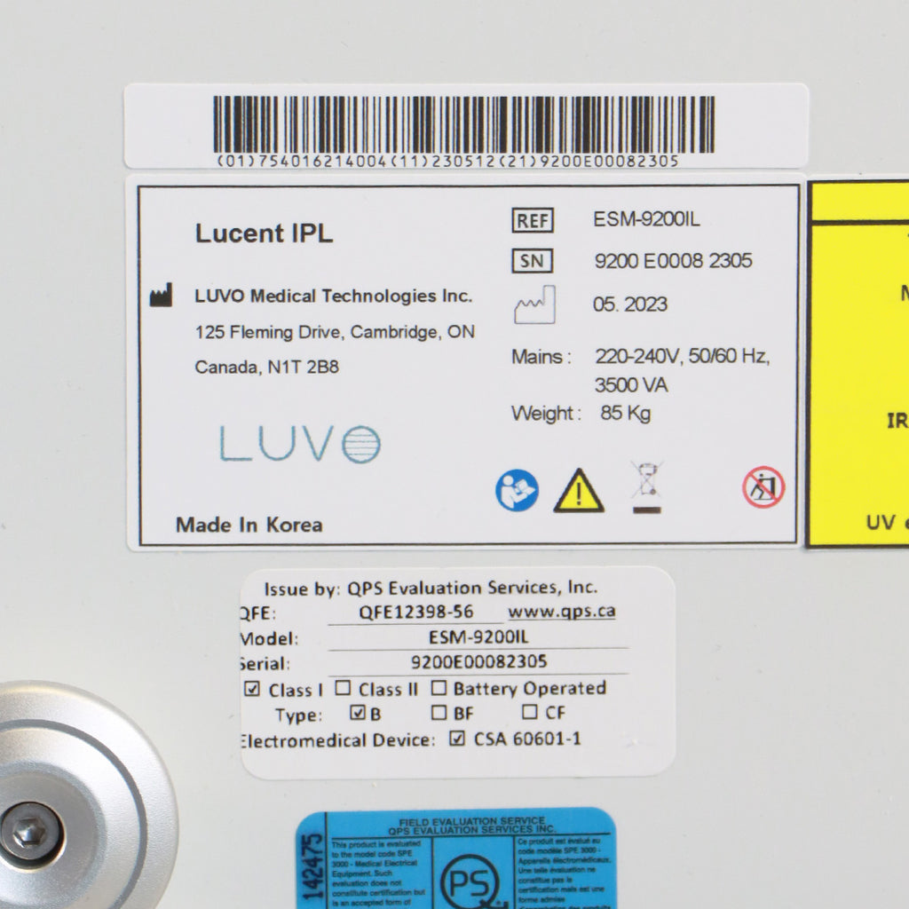 2023 Luvo Lucent IPL Laser Skin Rejuvenation Hair Removal Lesions System