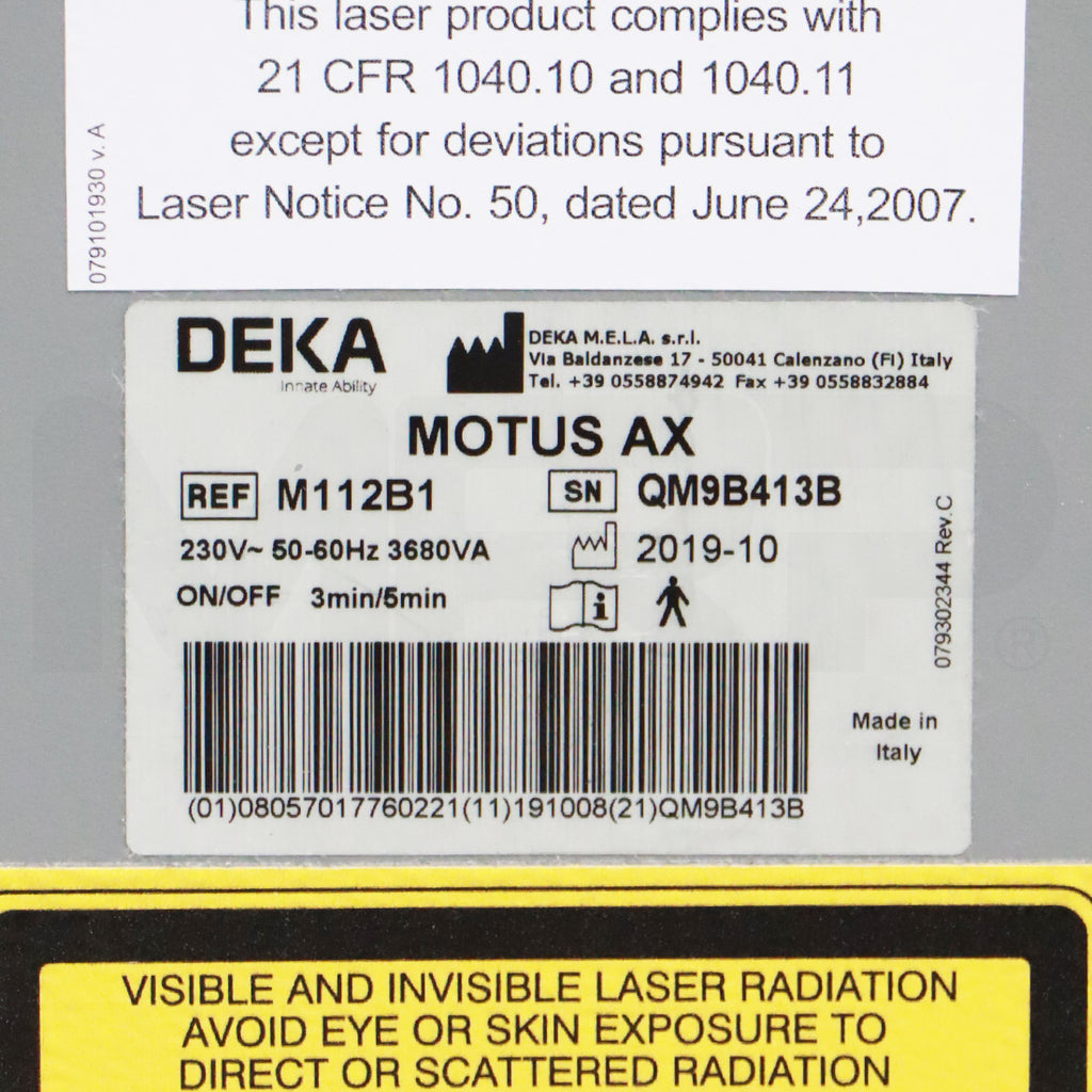 2019 DEKA Cartessa Motus AX Alexandrite 755nm Hair Removal Pigment Device