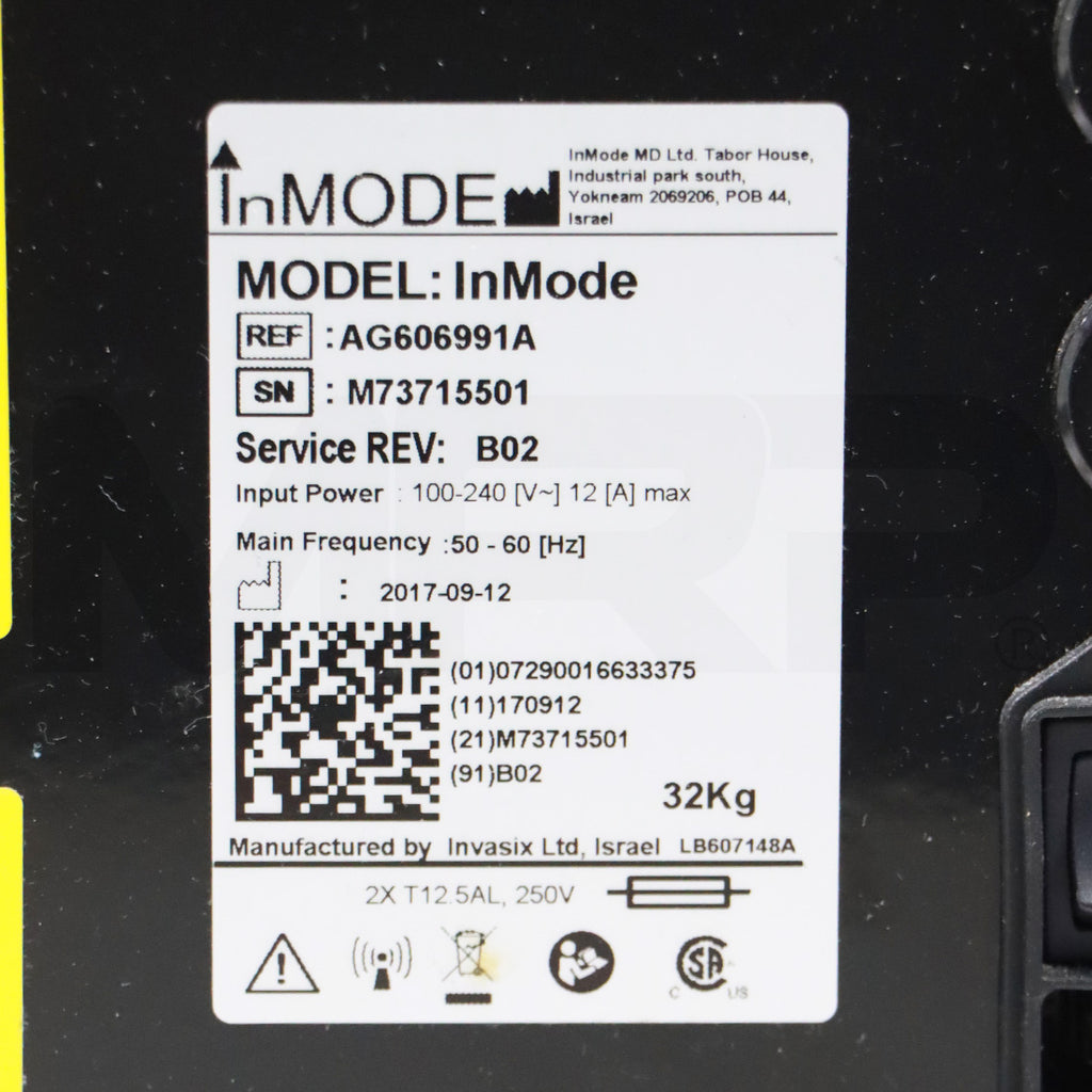 2017 InMode Optimas Skin Treatment System