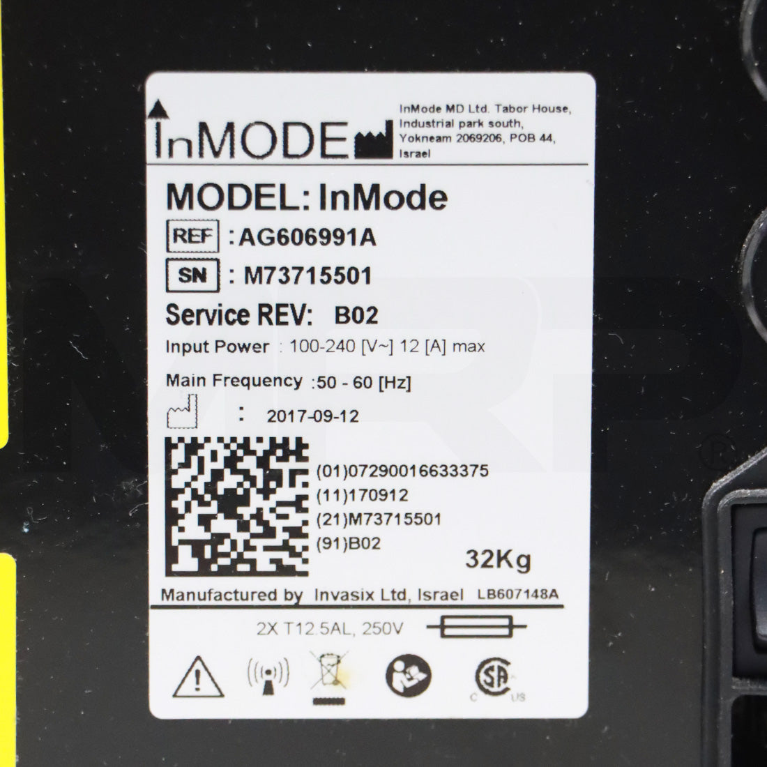 2017 InMode Optimas Skin Treatment System