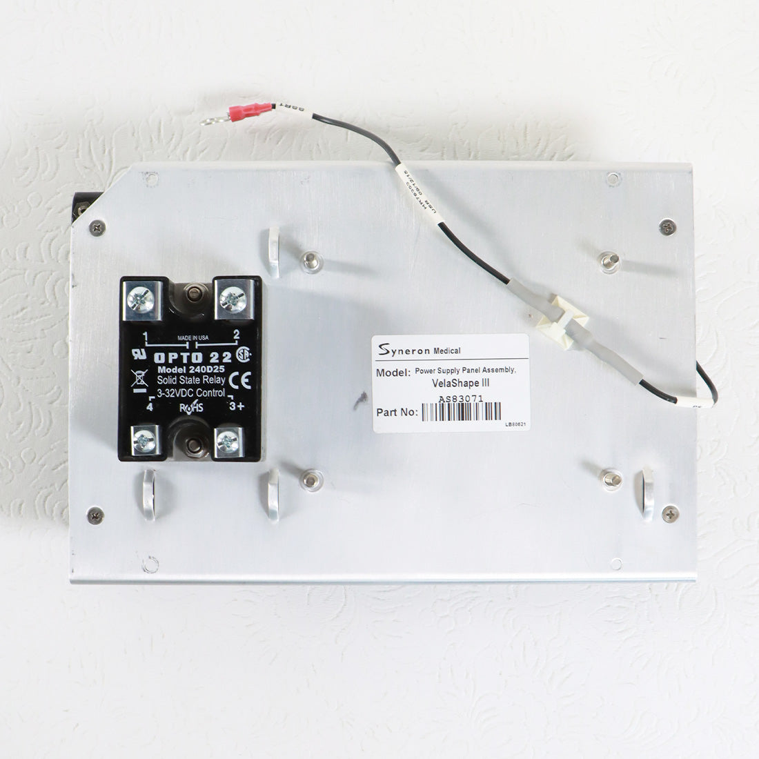 Syneron Medical Velashape III Power Supply Panel Assembly Parts As-Is AS83071