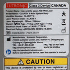 2023 Lutronic Clarity II 2 755/1064nm Dual Wavelength Laser Hair Removal HR Device