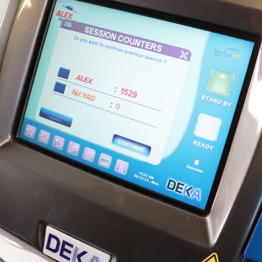 2021 DEKA Motus AY Laser Nd YAG Alex 755nm 1064nm Hair Removal System