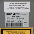 2021 DEKA Motus AY Laser Nd YAG Alex 755nm 1064nm Hair Removal System