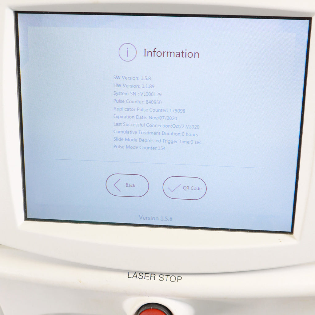 2018 VenusConcept Venus Velocity Diode Laser System 800nm Hair Removal VL000001