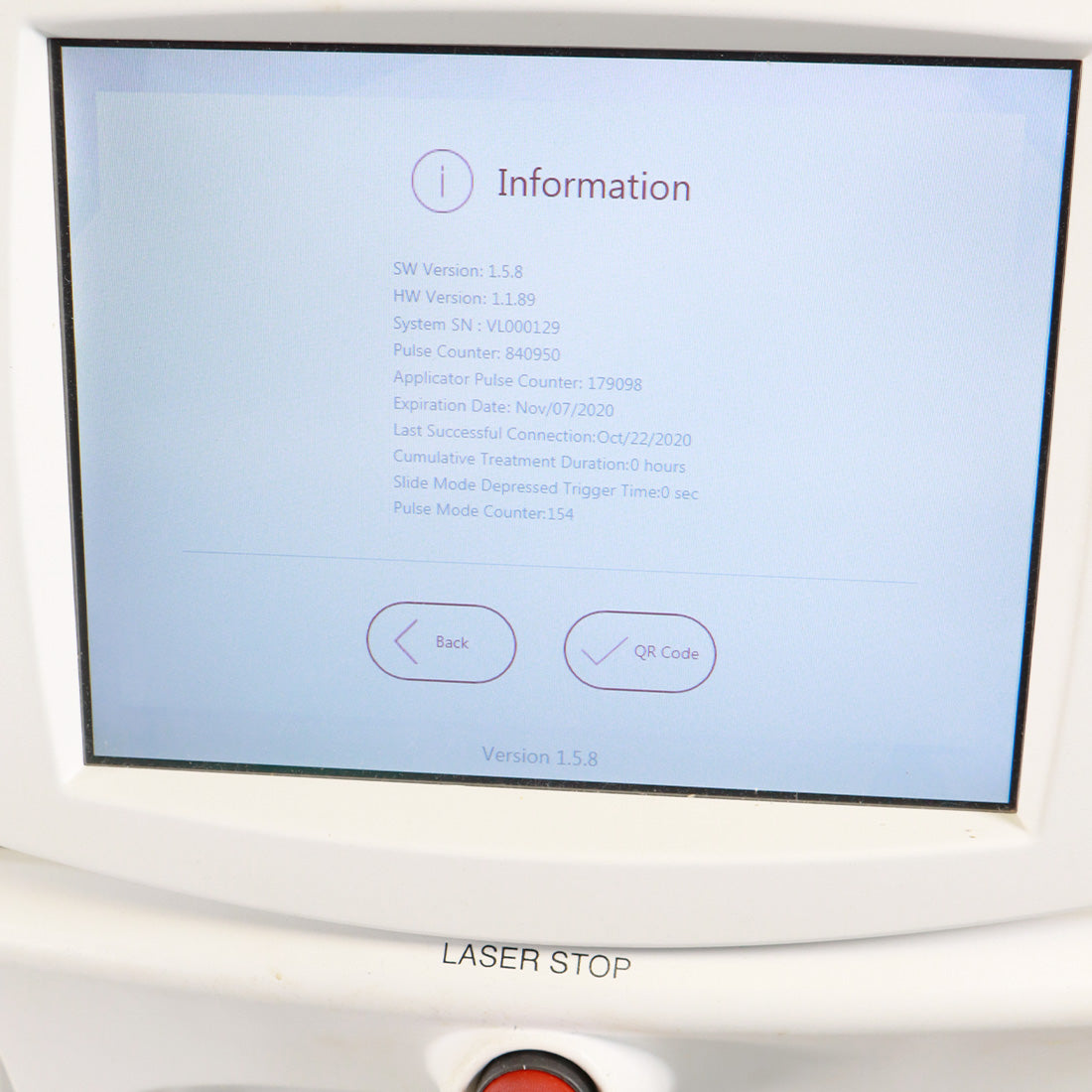 2018 VenusConcept Venus Velocity Diode Laser System 800nm Hair Removal VL000001