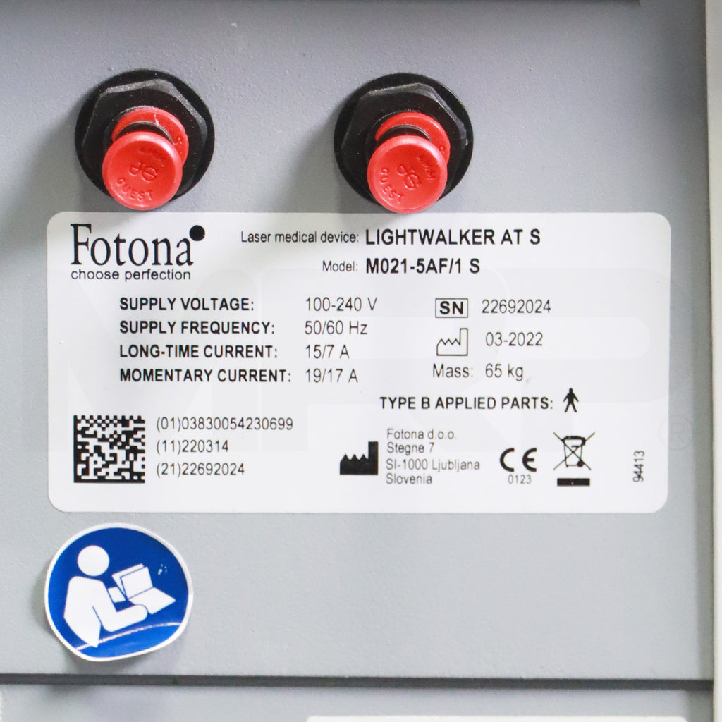 2022 Fotona Lightwalker AT S Dental Dual-Wavelength Hard Soft Tissue Device M021-5AF/1 S