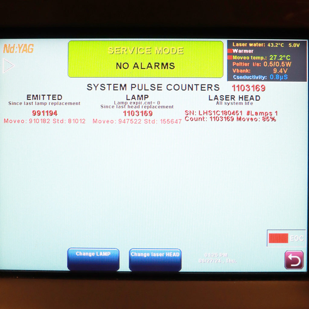 2021 DEKA Motus AY Laser Nd YAG Alex 755nm 1064nm Hair Removal System