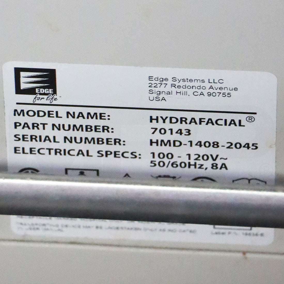 2014 Edge Systems Hydrafacial Skin Treatment Hydradermabrasion 70143