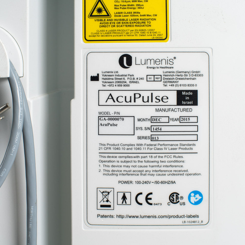 Lumenis AcuPulse CO2 Laser Facial Surgical Vaginal Ablative Acu Pulse Accupulse