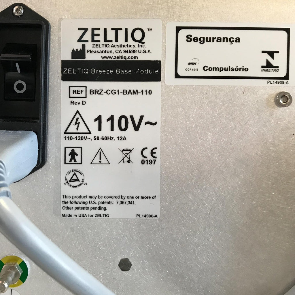 2011 Zeltiq CoolSculpting CoolADVANTAGE Body Contour Cool Sculpt Cool Advantage