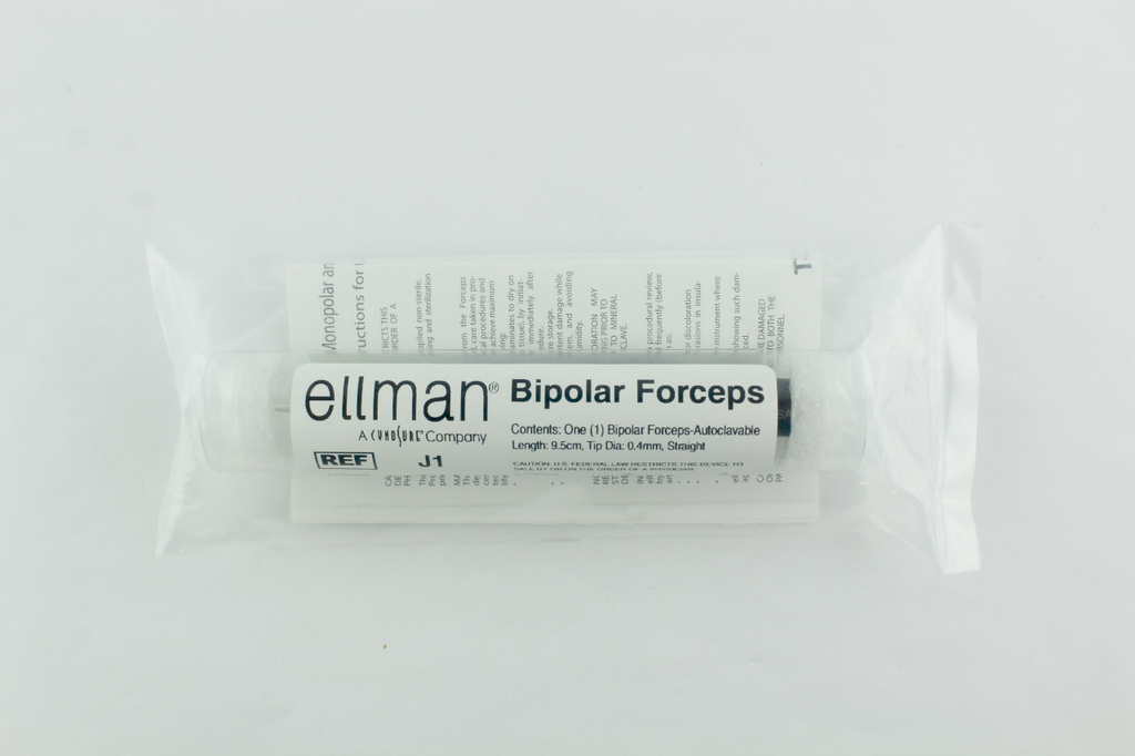 Ellman BIPOLAR FORCEPS J1 *SEALED NEW* Stainless Autoclavable Straight