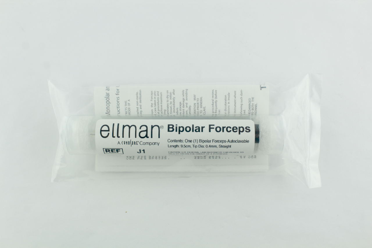 Ellman BIPOLAR FORCEPS J1 *SEALED NEW* Stainless Autoclavable Straight