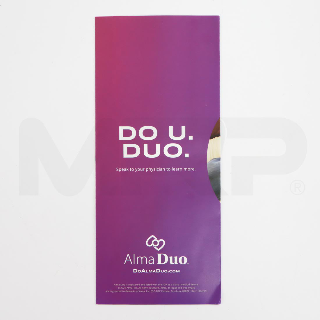 Alma Duo "Treatment For Women" Patient Brochure Back