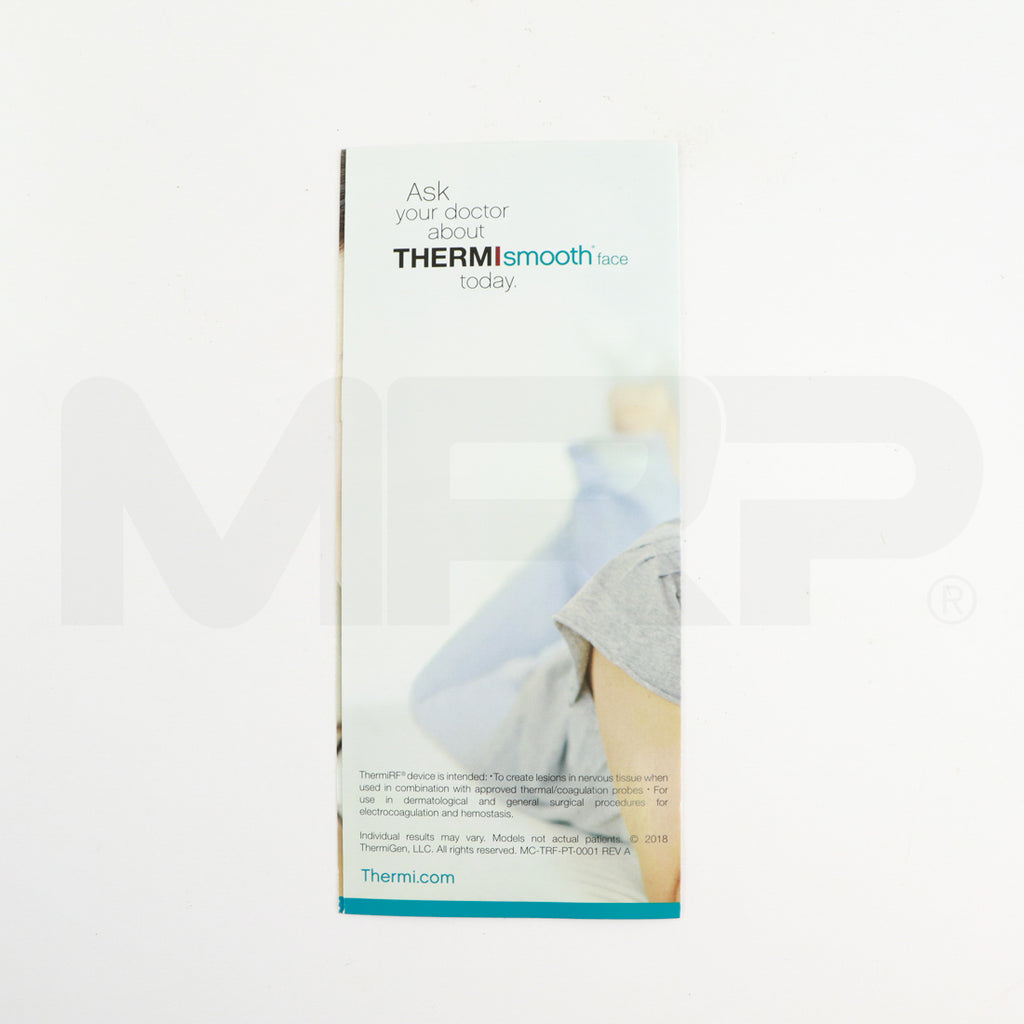THERMIsmooth Face Marketing Patient Brochure Back