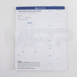 Zeltiq Coolsculpting Treatment Mapping Practice Forms, 20-Pages