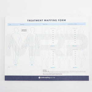 Zeltiq Coolsculpting Elite Treatment Mapping Forms, 17-Pages
