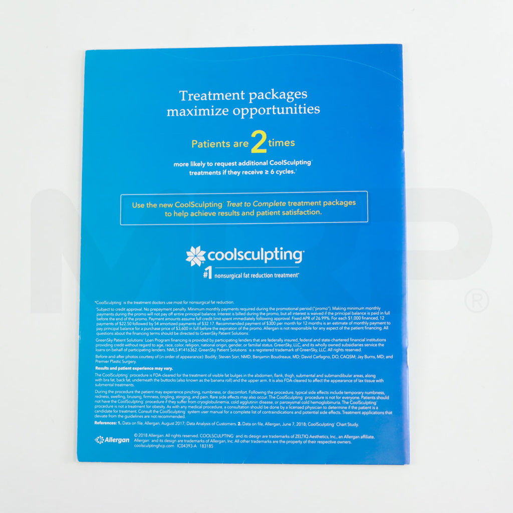 Zeltiq CoolSculpting Treat to Complete Patient Consultation Guide and Form Back