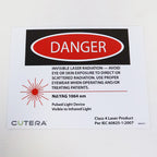 Cutera Xeo Nd:YAG 1064nm & IPL Laser Room Safety Danger Warning Sign