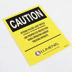 Lumenis Laser Yellow Caution Sign IPL Eye Warning Wear Protection Eyewear