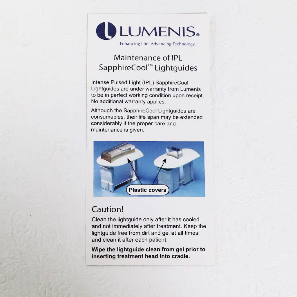 Lumenis Lightguides ExpertFilters Maintenance Operator Guides