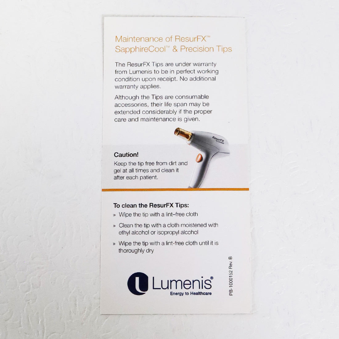 Lumenis Lightguides ExpertFilters Maintenance Operator Guides