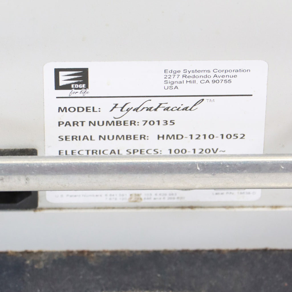 2012 Edge Systems Hydrafacial Skin Treatment Hydradermabrasion 70143