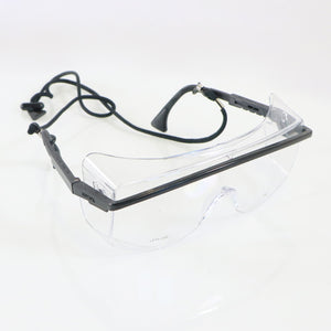 Operator Safety Glasses Eyewear Goggles Clear Lens Uvex Black Frame