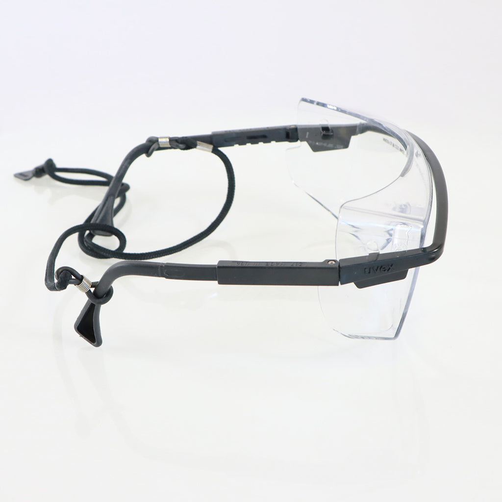 Operator Safety Glasses Eyewear Goggles Clear Lens Uvex Black Frame