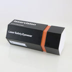 Laser PPE Safety Glasses Black OTF Frame Orange Lens Protective Eyewear