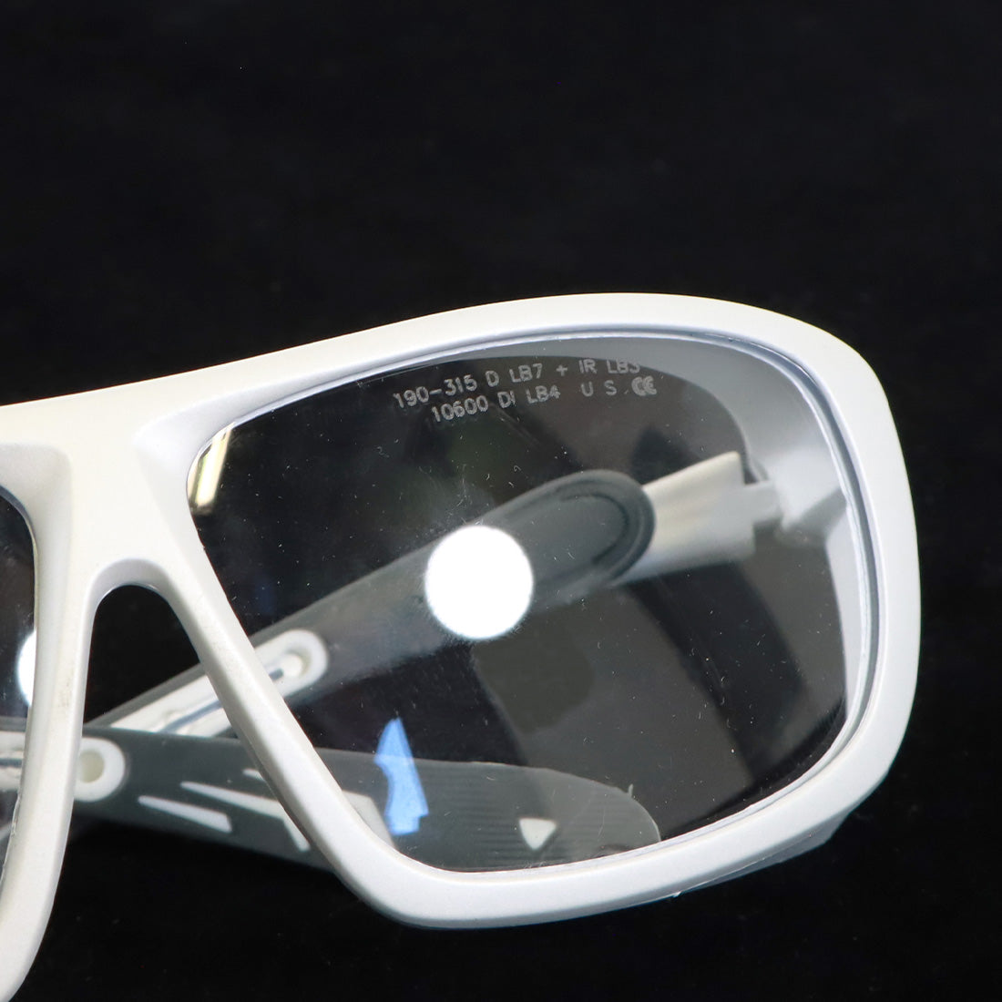 Univet CO2 Laser Operator Eyewear 10600 nm Safety Glasses White Frame Clear Lens