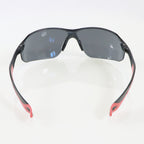3M Black/Red Flat Temple Frame Grey Tinted Lenses Safety Glasses