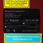 2013 Jeisys Tri-Beam Q-Switched Nd:YAG Laser Surgical Unit